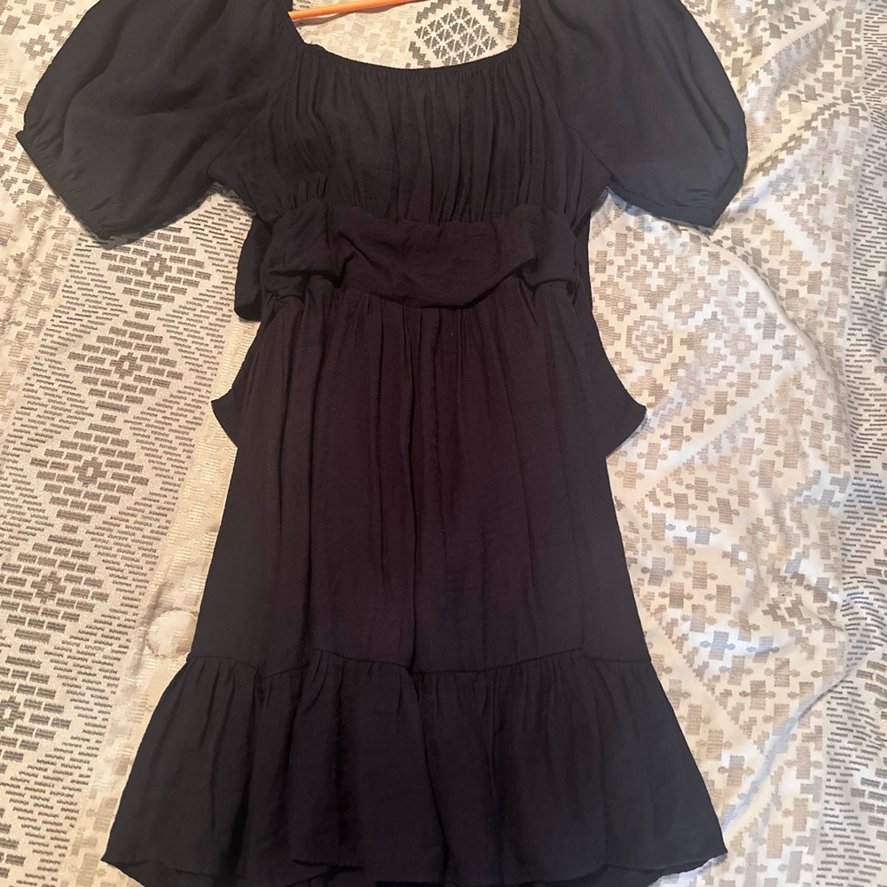 Altar'd State Black Backless Dress